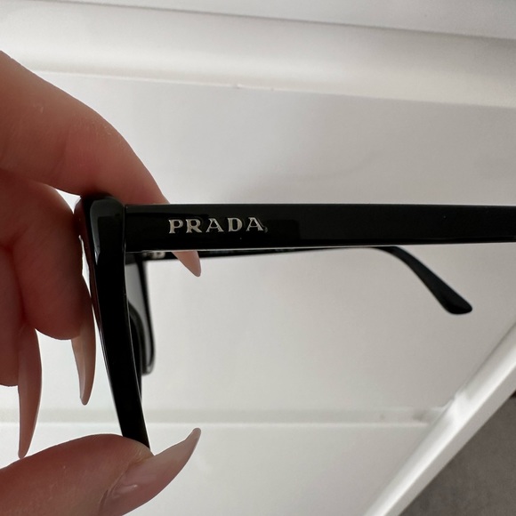 Prada Acetate Cat-Eye Sunglasses Black - Picture 7 of 7